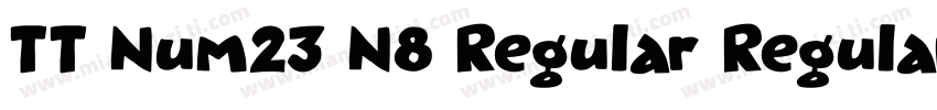 TT Num23 N8 Regular Regular字体转换